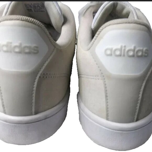 Adidas Beige Suede Sneaker Cloudfoam Advantage DA9672~Mens 11.5 - Picture 9 of 11